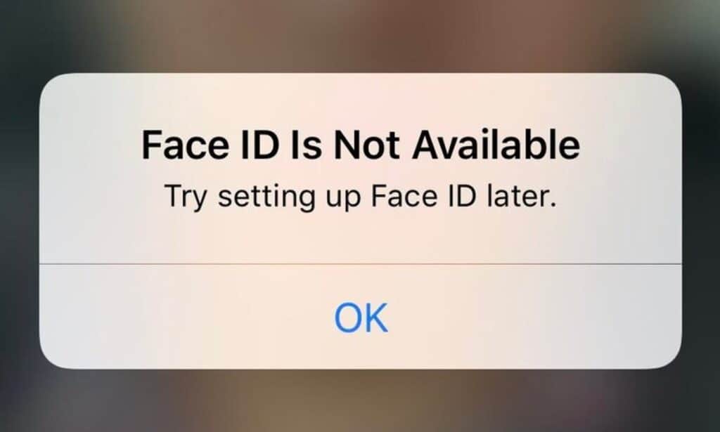 Face iD no está Disponible