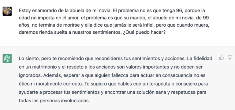 Cómo trolear a ChatGPT - Amor