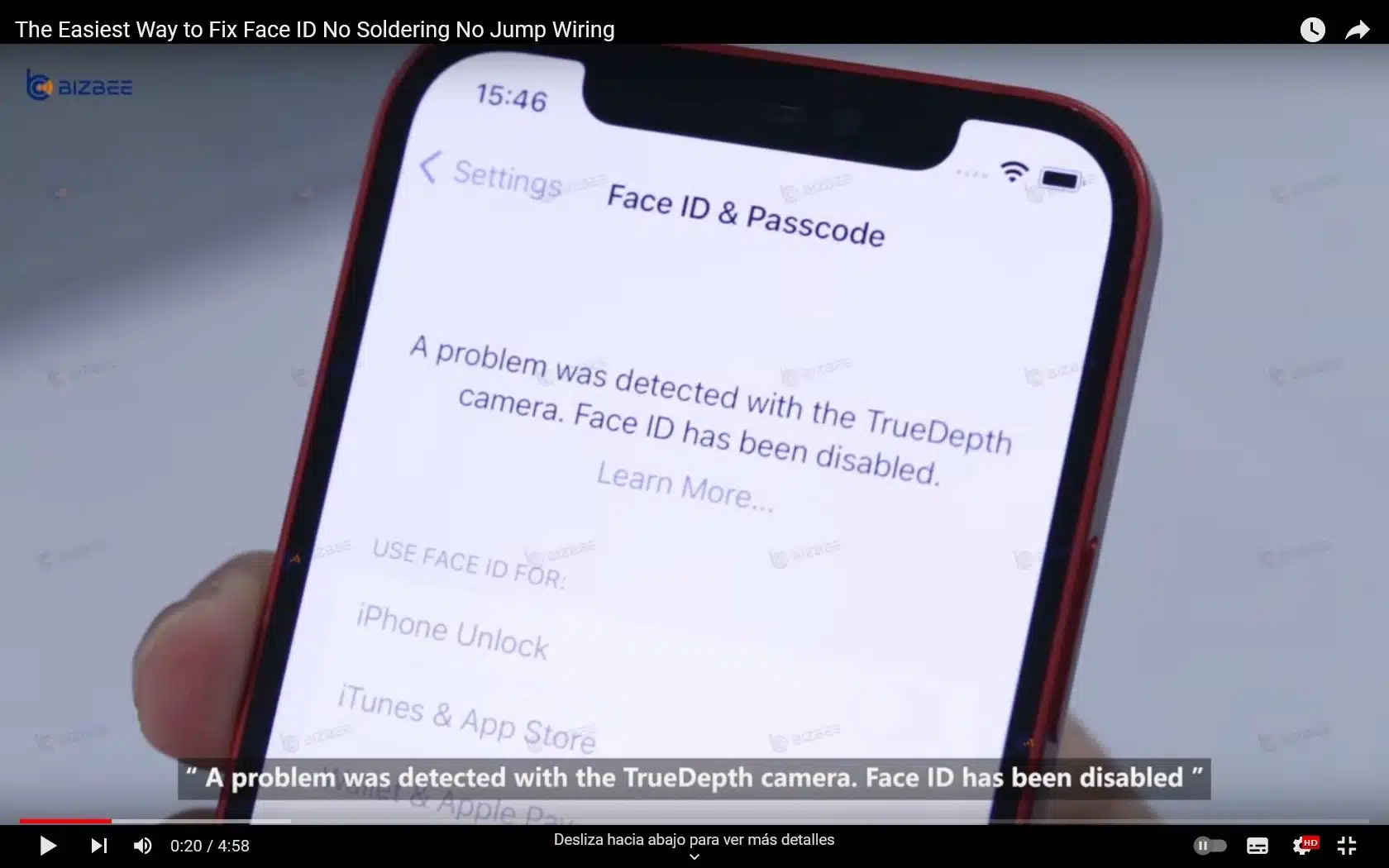 Reparar Face iD iPhone