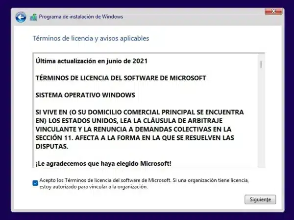 Instalar Windows 11 desde cero