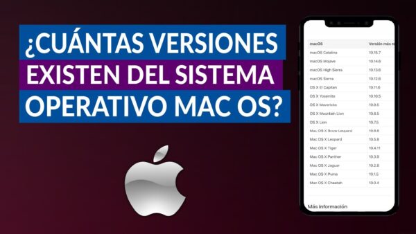 Diferentes Versiones de MacOS