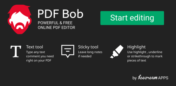 Editar PDF Gratis - PDF Bob