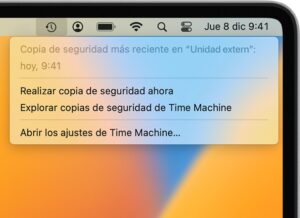 Copia de seguridad Time Machine MacOs Ventura
