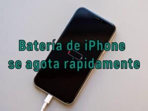 Batería de iPhone que se agota rápidamente