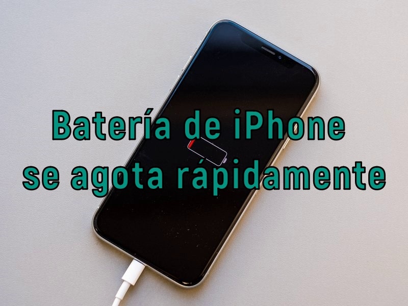 Batería de iPhone que se agota rápidamente