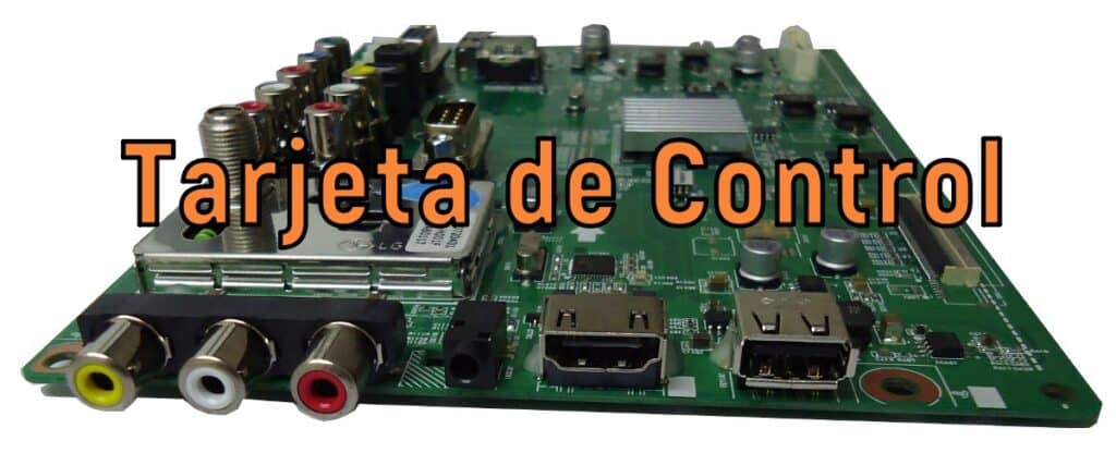 Televisor con tarjeta de control dañada