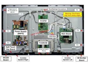 Televisor con tarjeta de control defectuosa - Componentes TV