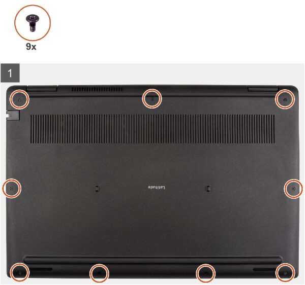 Cambiar Cover LCD Dell Latitude 3520 - Tornillos