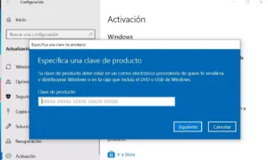 Instalar una Licencia de Windows 10