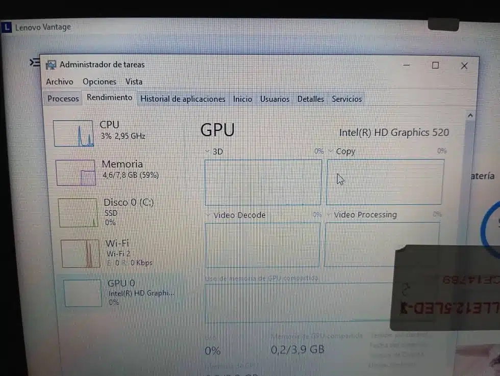 Lenovo ThinkPad X270 Gráfica