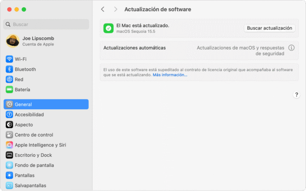 Guía rápida sobre cómo prepararte para la próxima actualización de macOS - Actualización completada