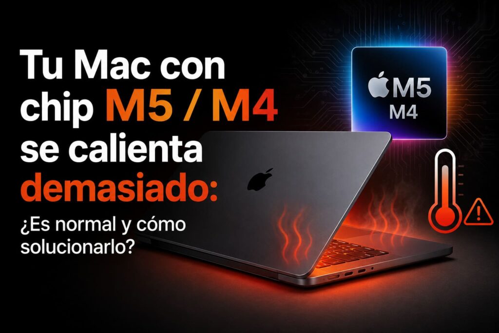 Tu Mac con chip M5 / M4 se calienta demasiado: ¿Es normal y cómo solucionarlo? - Portada