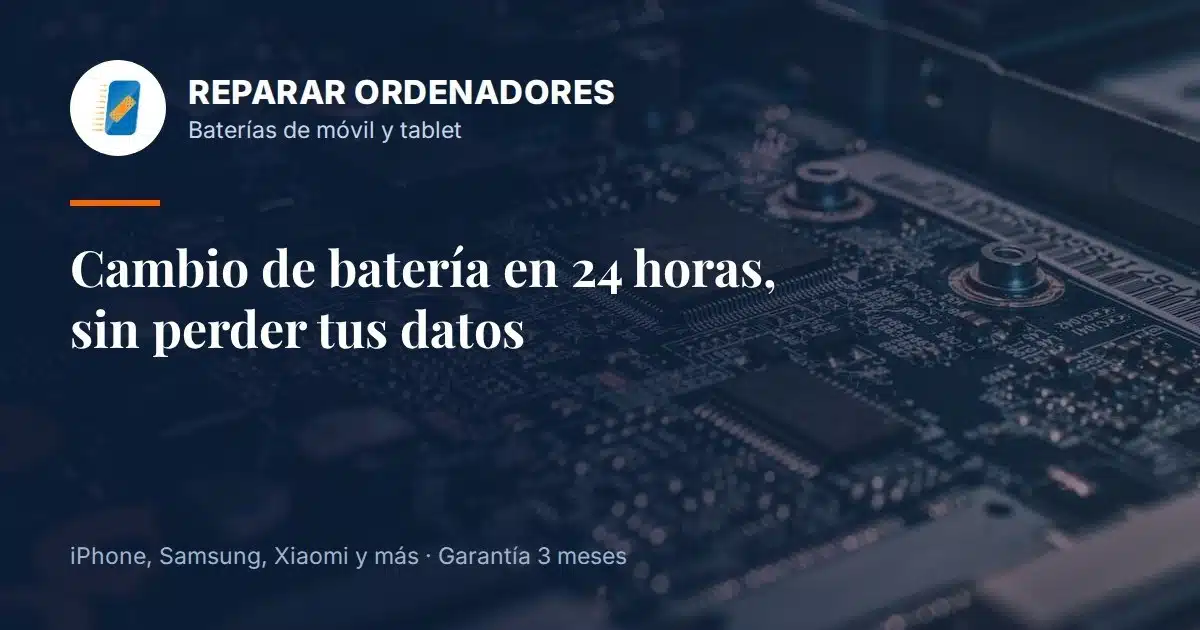 Cambio de la batería del móvil en 24 horas en Hortaleza, Madrid Cambio de la batería del móvil en 24 horas en Hortaleza, Madrid