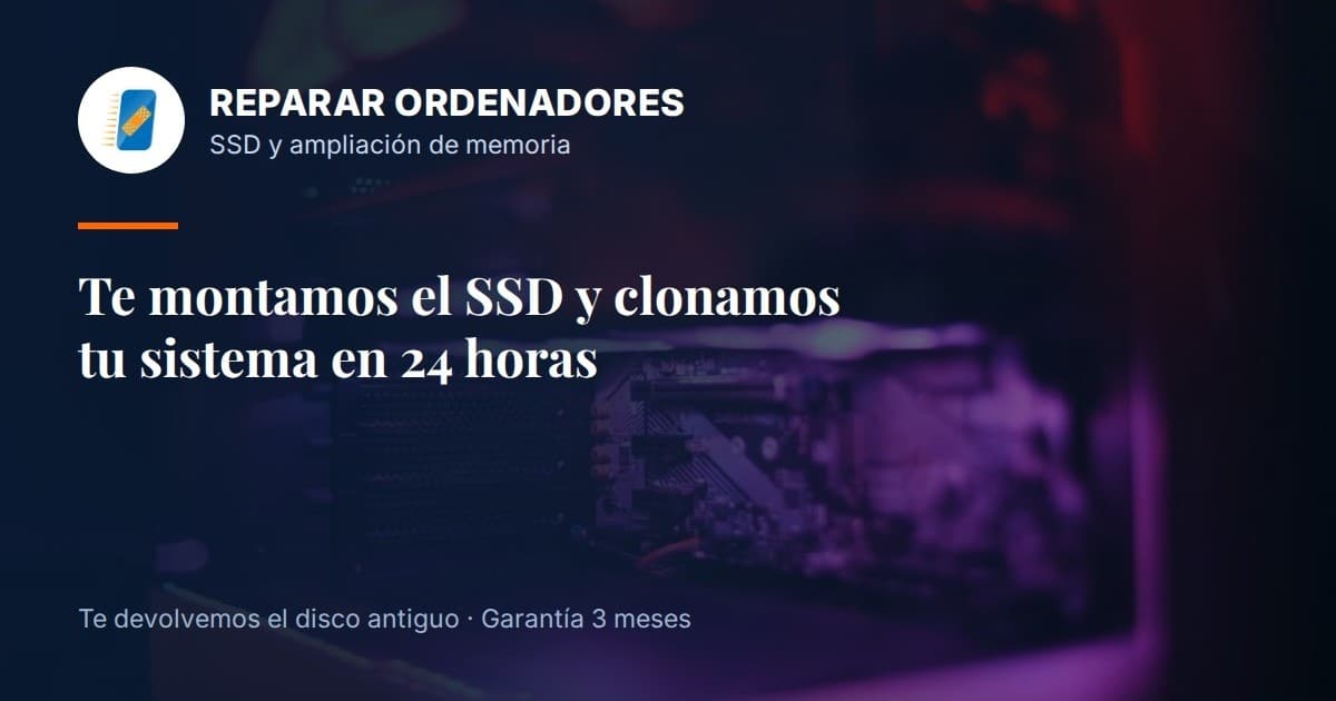 Cambiar el disco duro por un SSD 1 Montaje de SSD y clonado del sistema en Hortaleza, Madrid