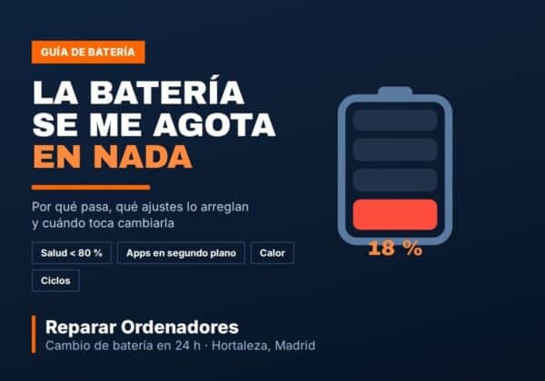Batería de móvil casi agotada: motivos y cuándo cambiarla