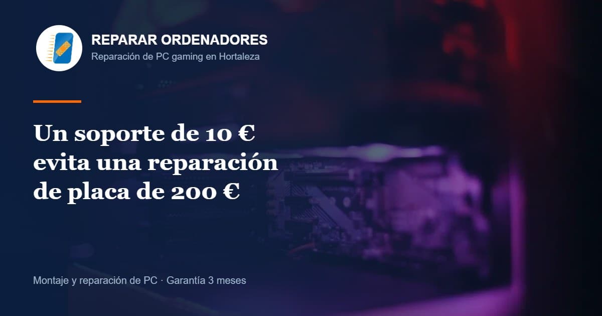 Tarjetas Gráficas Dobladas - GPU SAG 13 Soporte para evitar que la gráfica se doble