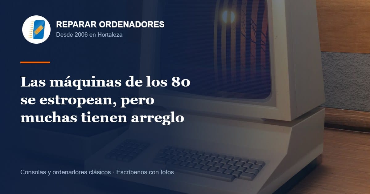 Consolas y ordenadores de los 80 que todavía tienen arreglo