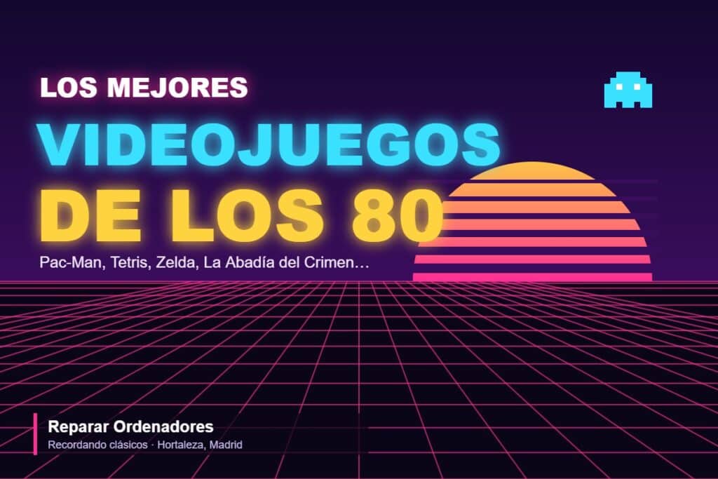 Los mejores videojuegos de los años 80, con estética arcade retro