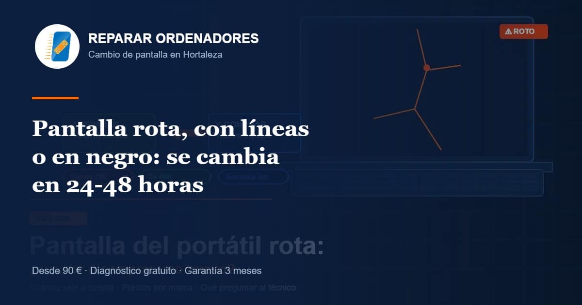 Cambiar Pantalla Portátil en Madrid | Reparación Pantalla Rota 5 Cambio de pantalla de portátil rota en 24-48 horas