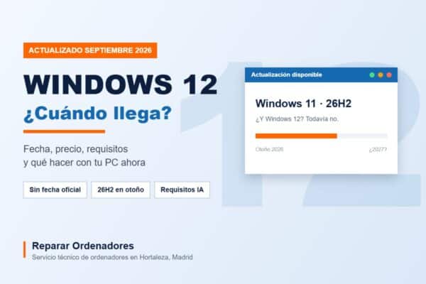 Windows 12: cuándo llega, precio y requisitos, actualizado en septiembre de 2026