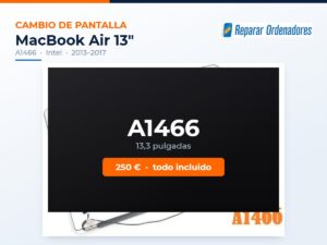 Cambio de pantalla MacBook Air 13 A1466