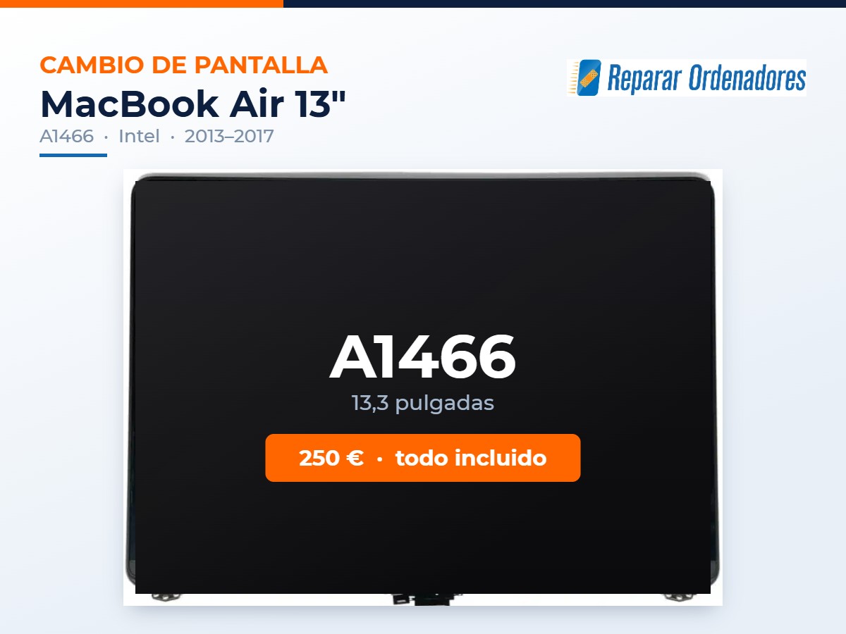 Cambiar Pantalla MacBook A1466 1 Cambio de pantalla MacBook Air 13 A1466