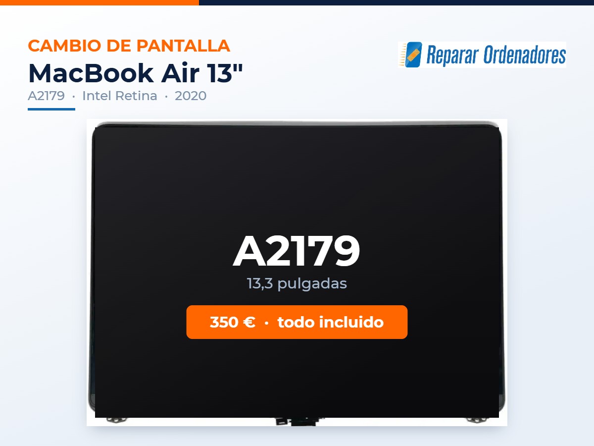 Cambiar Pantalla MacBook A2179 1 Cambio de pantalla MacBook Air 13 A2179