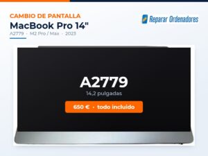 Cambio de pantalla MacBook Pro 14 A2779
