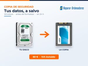 Copia de seguridad de datos de un disco duro a otro disco en PC Windows