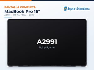 Pantalla completa MacBook Pro 16 A2991