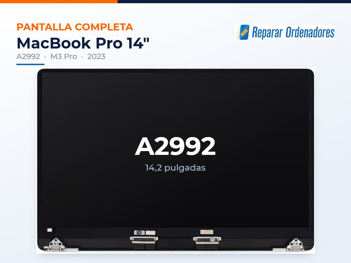 Pantalla MacBook A2992 1 Pantalla completa MacBook Pro 14 A2992
