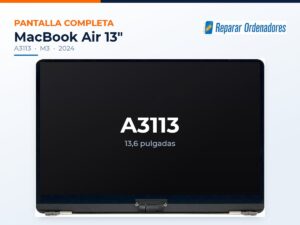 Pantalla completa MacBook Air 13 A3113