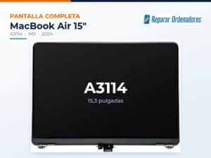 Pantalla completa MacBook Air 15 A3114