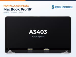 Pantalla completa MacBook Pro 16 A3403