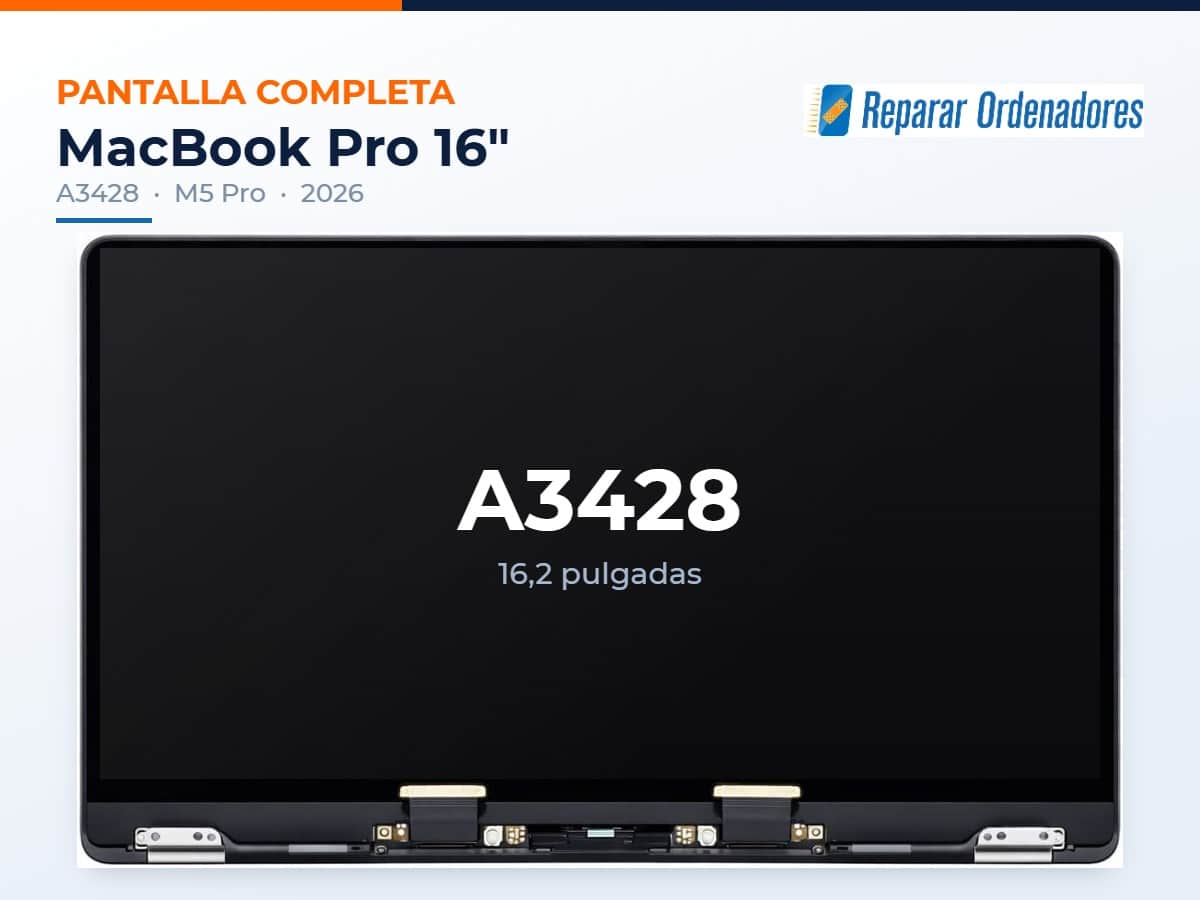 Pantalla MacBook A3428 1 Pantalla completa MacBook Pro 16 A3428