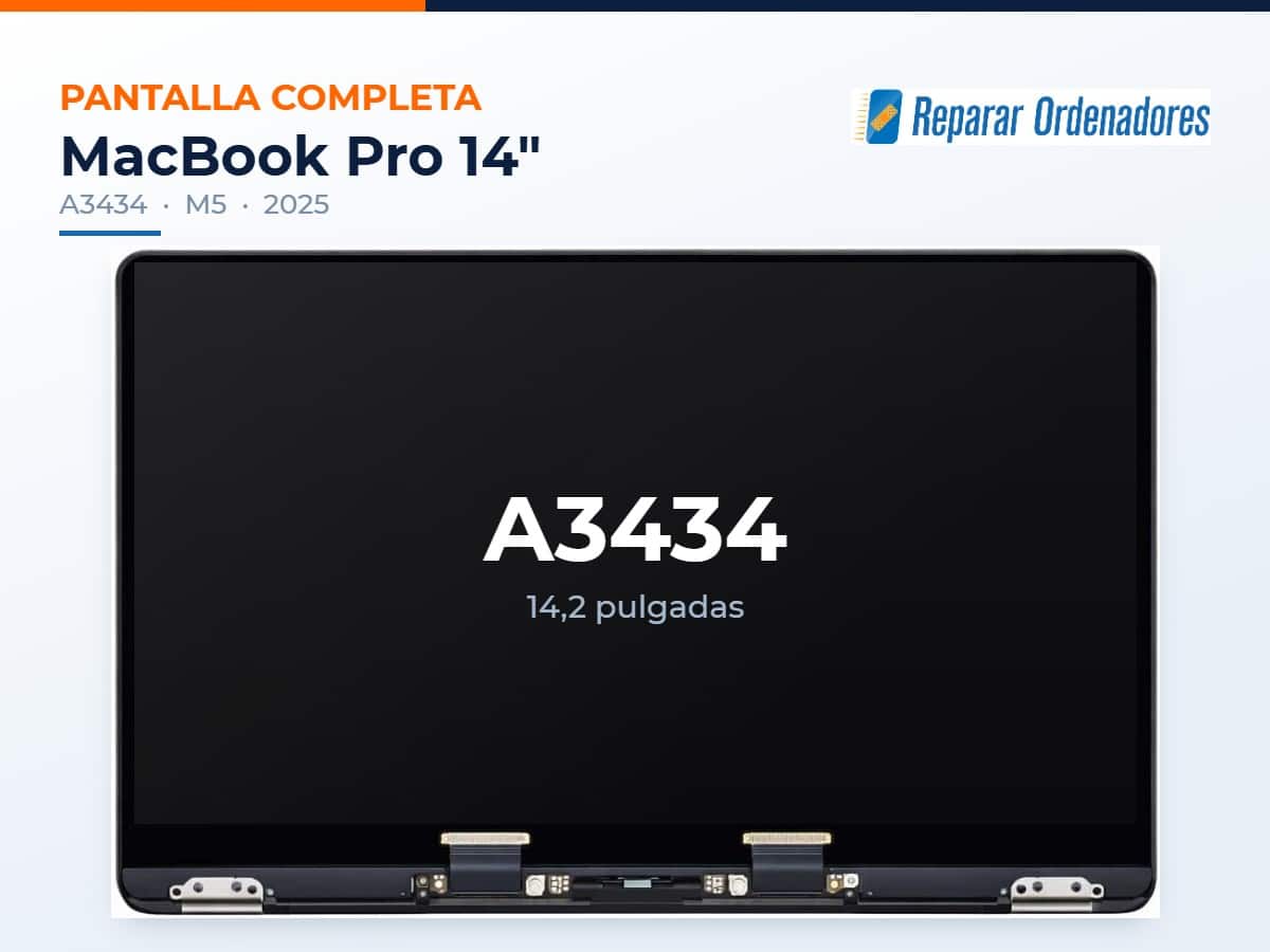 Pantalla MacBook A3434 1 Pantalla completa MacBook Pro 14 A3434