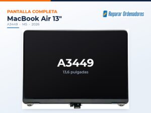 Pantalla completa MacBook Air 13 A3449