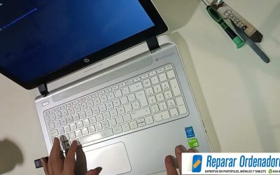 Cambiar el Disco Duro a SSD HP Pavilion 15-p203ns en Reparar Ordenadores Madrid