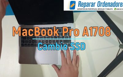 Cambio SSD MacBook A1708 en Reparar Ordenadores Madrid