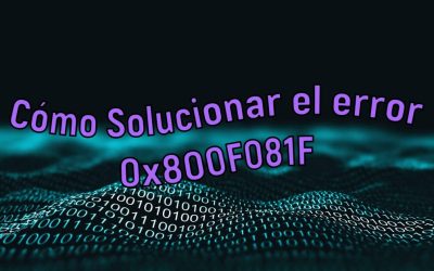 Solucionar Error 0x800F081F