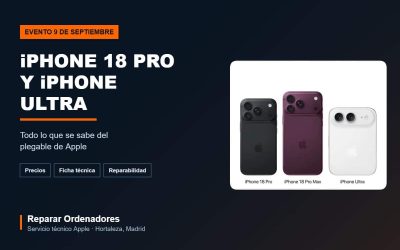 Renders filtrados del iPhone 18 Pro, iPhone 18 Pro Max y del plegable iPhone Ultra