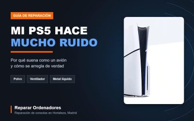 PlayStation 5 que hace mucho ruido por el ventilador y el polvo acumulado